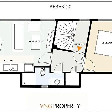 公寓 Modern Bright Cozy 1bed1bath Hidden Gem 79 伊斯坦布尔